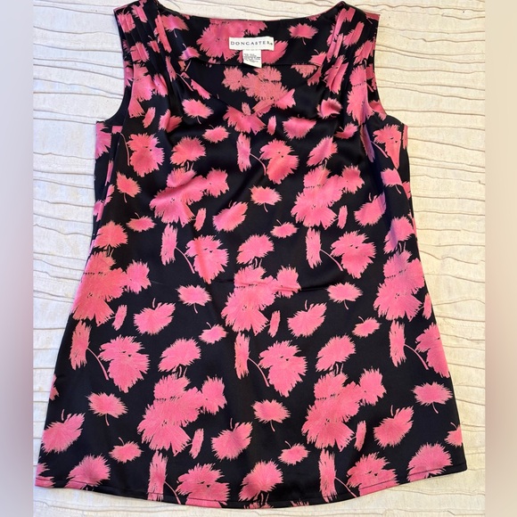 Rare Stunning Doncaster Silk Pink & Black Jacket Size 4 & matching blouse Size2 - Picture 10 of 13